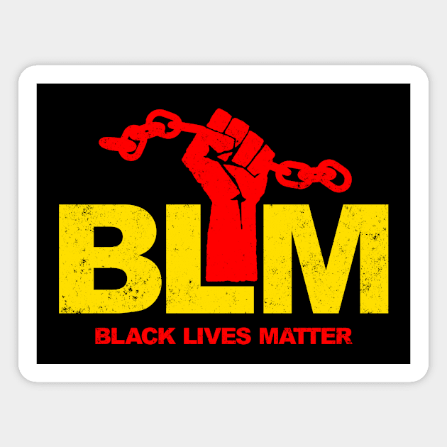 Black Lives Matter 1 (for Dark Shirts) Magnet by MotiviTees